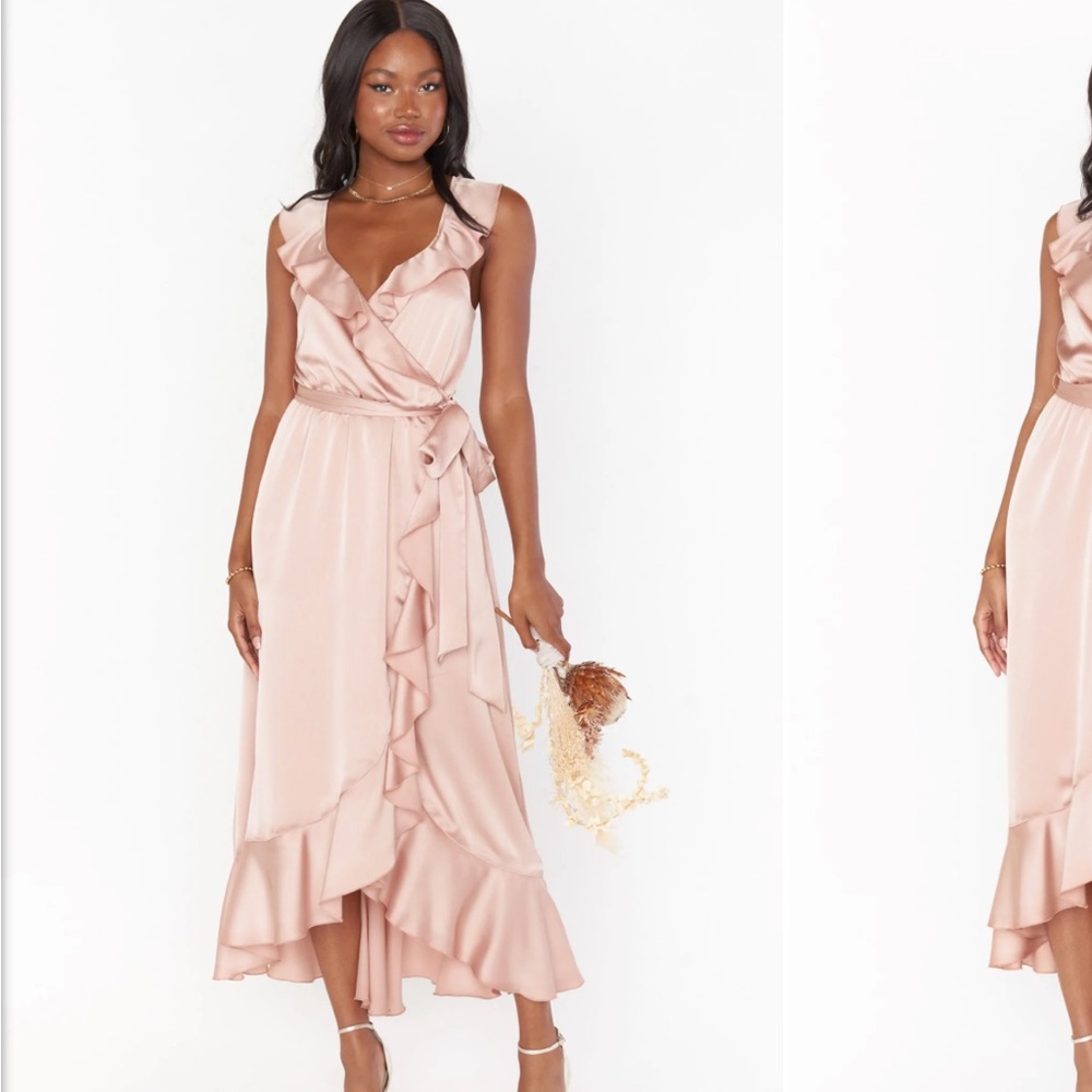 Show me your Mumu Samantha ruffle wrap dress